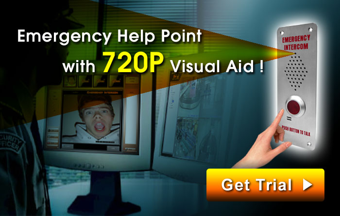 Emergency Help Point with 720P Visual Ad!