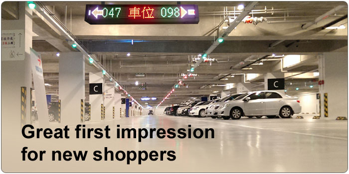 Great first impression for new shoppers