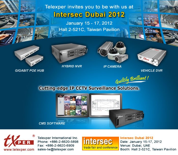 Telexper Invitation - Intersec Dubai 2012